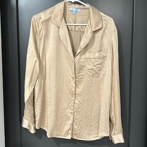 Silk button down shirt